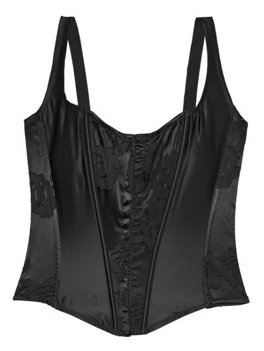 Victoria's Secret | Very Sexy VS Archives Burnout Satin Corset Size M In Black